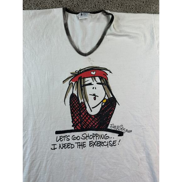 VINTAGE Emerson Street Shirt Womens One Size Lets Go Shopping Oversized - Picture 3 of 15